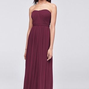 David’s Bridal Convertible Versa Long Mesh Dress